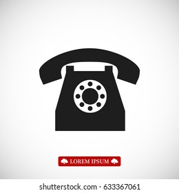 phone icon, vector best flat icon EPS