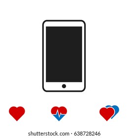 Phone icon, vector best flat icon, EPS