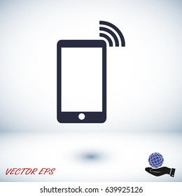phone icon, vector best flat icon, EPS