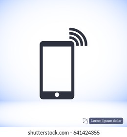 phone icon, vector best flat icon, EPS