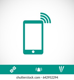 phone icon, vector best flat icon, EPS