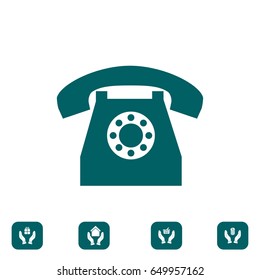 phone icon, vector best flat icon EPS