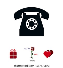 phone icon, vector best flat icon EPS