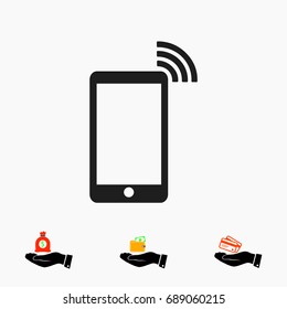 phone icon, vector best flat icon, EPS