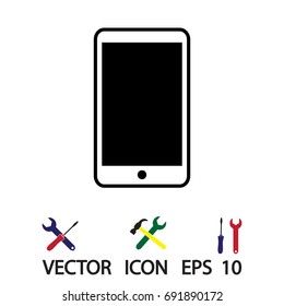 Phone icon, vector best flat icon, EPS