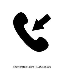 phone icon vector black and white