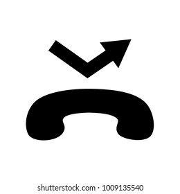 phone icon vector black and white