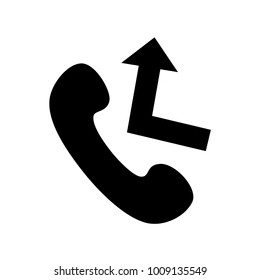 phone icon vector black and white