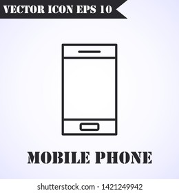 Phone icon vector. Call icon vector. Mobile phone smartphone device gadget. Telephone icon