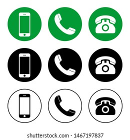 Phone icon vector. Call icon vector. mobile phone smartphone device gadget. telephone icon. Contact