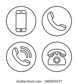Phone icon vector. Call icon vector. mobile phone smartphone device gadget. telephone icon. Contact