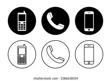Phone icon vector. Call icon vector. mobile phone smartphone device gadget. telephone icon