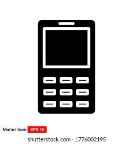 Phone icon vector. Call icon vector. Mobile phone smartphone device.