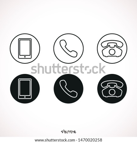 Phone icon vector. Call icon vector. mobile phone smartphone device gadget. telephone icon