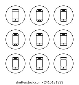 Phone icon vector. Call sign and symbol. telephone symbol