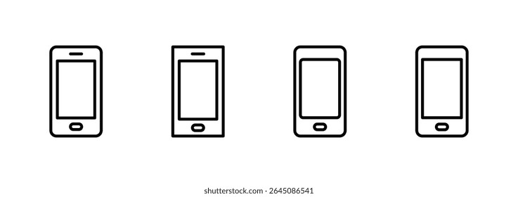 Vetor de ícone de telefone. Indicativo de chamada e símbolo. símbolo de telefone