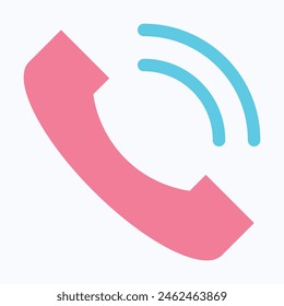 Phone icon vector. Call icon symbol. Telephone icon, Flat Style Isolated Vector Icon.