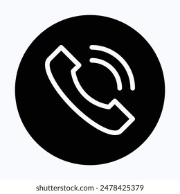 Phone icon vector. Call icon symbol. Telephone icon, 