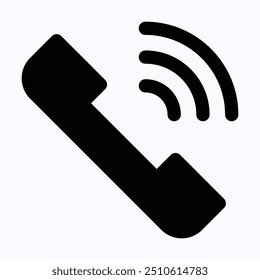 Icono de teléfono Vector. Símbolo de icono de llamada. Icono de teléfono, interfaz de usuario, experiencia de usuario, icono de Vector de silueta aislada.