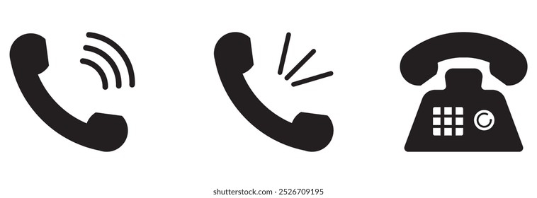 Icono de teléfono Vector. Diseño de símbolo de icono de llamada eps 10