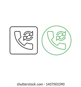 Phone icon vector. Call icon vector. telephone icon