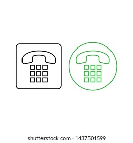 Phone icon vector. Call icon vector. telephone icon