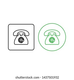Phone icon vector. Call icon vector. telephone icon