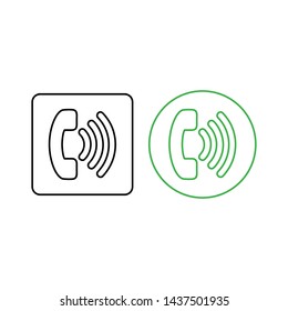 Phone icon vector. Call icon vector. telephone icon