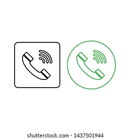 Phone icon vector. Call icon vector. telephone icon