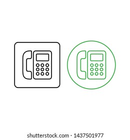 Phone icon vector. Call icon vector. telephone icon