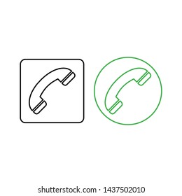 Phone icon vector. Call icon vector. telephone icon