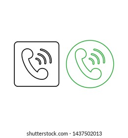 Phone icon vector. Call icon vector. telephone icon