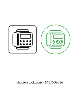 Phone icon vector. Call icon vector. telephone icon