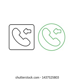 Phone icon vector. Call icon vector. telephone icon