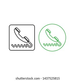 Phone icon vector. Call icon vector. telephone icon