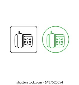 Phone icon vector. Call icon vector. telephone icon