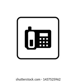 Phone icon vector. Call icon vector. telephone icon