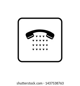 Phone icon vector. Call icon vector. telephone icon