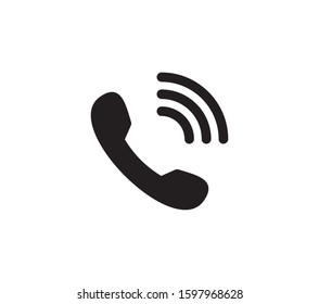 Phone icon vector. Call, telephone icon symbol on white background