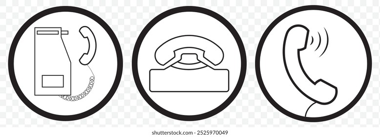 Icono de teléfono Vector. Llame al Vector de iconos. Icono de teléfono. Vector de teléfono. EPS 10.