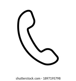 Phone icon vector. Call icon for web and mobile app. Handset vector