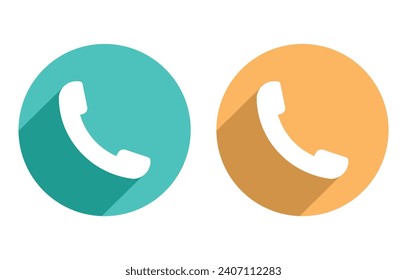 Vector de icono de teléfono. Colección del símbolo vector sobre fondo blanco. Símbolo de icono de teléfono aislado. ilustración de icono de llamada Vector