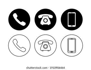 Phone Icon Vector Communication Symbol Vector Stock Vector (Royalty ...