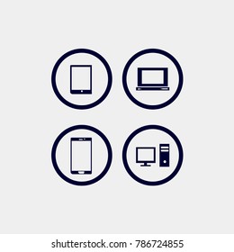 phone icon vector, computer icon vector