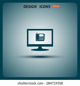 phone. icon. vector design