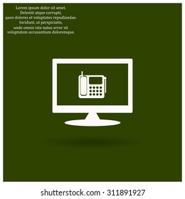 phone. icon. vector design
