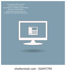 phone. icon. vector design