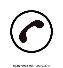 plantilla de diseño de vector de icono de teléfono.	