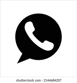 phone icon vector design template simple and clean