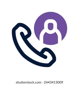 icono de teléfono. icono de tono dual vectorial para su sitio web, móvil, presentación y diseño de logotipo.